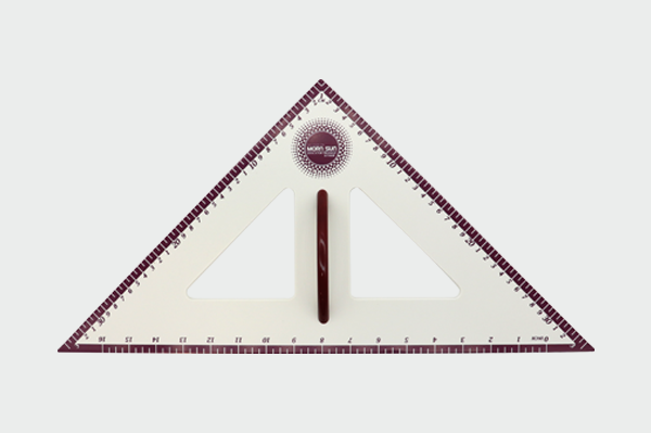 Educator Magnetic Triangle 45º/45º/90º - 50cm Morn Sun 67008