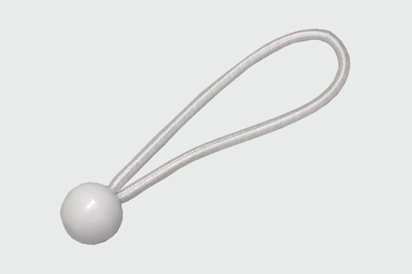 Elástico Branco com Bola - 25cm