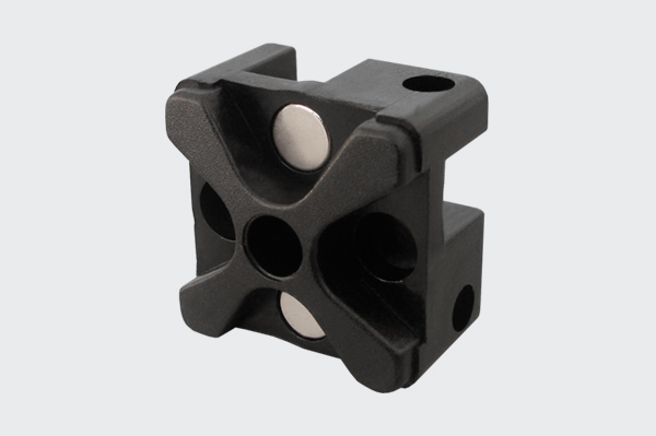 Nó Ligador das Cruzetas de alumínio (2 contactos magnéticos)