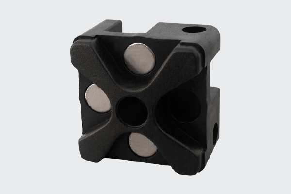 Nó Ligador das Cruzetas de alumínio (3 contactos magnéticos)