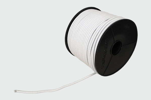 Cordão Elástico Branco Ø8mm